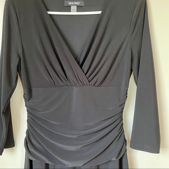 Nine West Women's Ruched-Waist Madelyn Dress | 4 - Picture 6 of 7